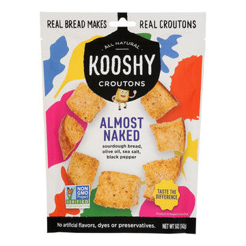 Kooshy Croutons - Almost Naked Croutons - Case Of 6 - 5 Ounces - Maras Green