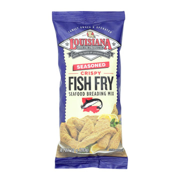 La Fish Fry Seasoned Crispy - Breading Mix - Case Of 12 - 10 Oz. - Maras Green