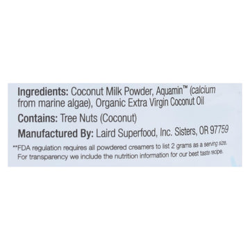 Laird Superfood - Superfood Creamer Unsweetened - Case Of 6 - 8 Oz - Maras Green