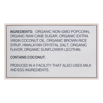 Lesser Evil - Popcorn Himlyn Swtness - Case Of 12 - 6.4 Oz - Maras Green