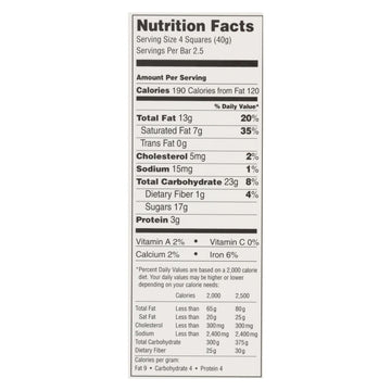 Lindt - Bar Chocolate Excel Orange - Case Of 12 - 3.5 Oz - Maras Green