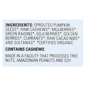 Living Intentions Organic Sprouted Trail Mix - Wild Berry - Case Of 6 - 7 Oz. - Maras Green