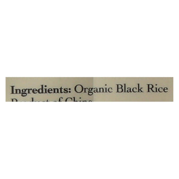 Lotus Foods Heirloom Forbidden Rice - Case Of 6 - 15 Oz. - Maras Green