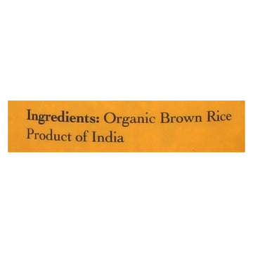 Lotus Foods Organic Rice - Brown Basmati - Case Of 6 - 30 Oz - Maras Green