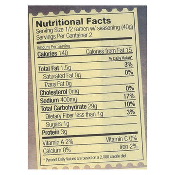 Lotus Foods Ramen - Organic - Forbidden Rice - With Miso Soup - 2.8 Oz - Case Of 10 - Maras Green