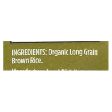 Lundberg Family Farms Organic Brown Long Grain Rice - Case Of 6 - 2 Lb. - Maras Green