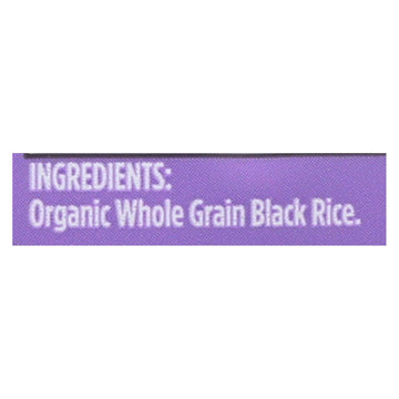 Lundberg Family Farms Organic Rice - Black Pearl - Case Of 6 - 1 Lb. - Maras Green
