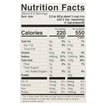 Lundberg Family Farms - Rice And Seasoning Mix - Cilantro Lime - Case Of 6 - 5.50 Oz. - Maras Green