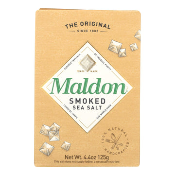 Maldon Flakes - Smoked Sea Salt - Case Of 6 - 4.4 Oz. - Maras Green