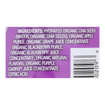 Mamma Chia Squeeze Vitality Snack - Blackberry Bliss - Case Of 16 - 3.5 Oz. - Maras Green