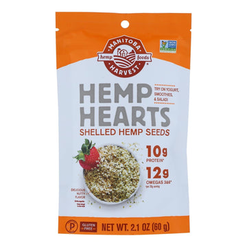 Manitoba Harvest Natural Hemp Hearts - Case Of 12 - 2 Oz - Maras Green