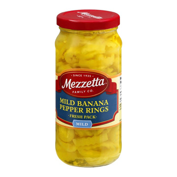 Mezzetta Mild Deli - Sliced Pepper Rings - Case Of 6 - 16 Fl Oz. - Maras Green