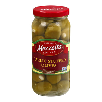 Mezzetta Reese Mezzetta Olive Stuffed Garlic - Case Of 6 - 10 Oz. - Maras Green