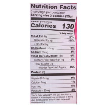 Michel Et Augustin - Cookie Dark Chocolate Ss Shortbread - Case Of 6 - 4.4 Oz - Maras Green