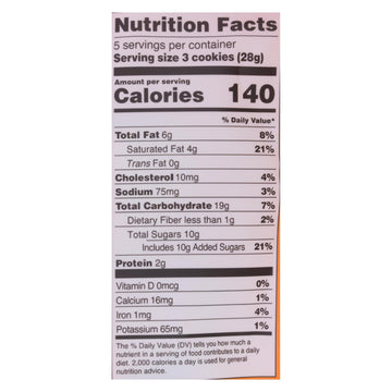 Michel Et Augustin - Cookie Mk Chocolate Caramel Shbrd - Case Of 6 - 4.9 Oz - Maras Green