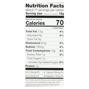 Miltons - Baked Crackers Mltgrn - Case Of 8 - 6 Oz - Maras Green