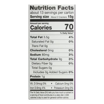 Miltons - Cracker Crispy Sea Salt - Case Of 8 - 6.8 Oz - Maras Green