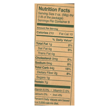 Montebello Organic Pasta - Rigatoni - Case Of 12 - 1 Lb. - Maras Green