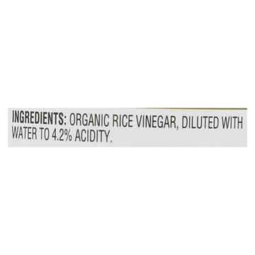 Nakano Vinegar - Organic - Natural Rice - Case Of 6 - 12 Oz - Maras Green