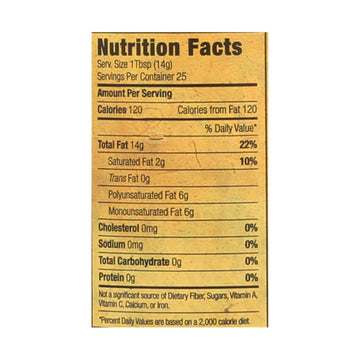 Napa Valley Naturals Organic Cold Pressed Sesame Oil - Case Of 12 - 12.7 Fl Oz. - Maras Green