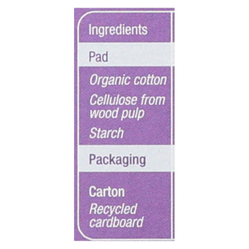 Natracare Dry And Light Individually Wrapped Pads - 20 Pack - Maras Green