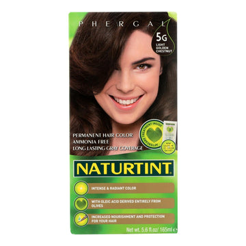 Naturtint Hair Color - Permanent - 5g - Light Golden Chestnut - 5.28 Oz - Maras Green