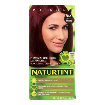 Naturtint Hair Color - Permanent - 5m - Light Mahogany Chestnut - 5.28 Oz - Maras Green