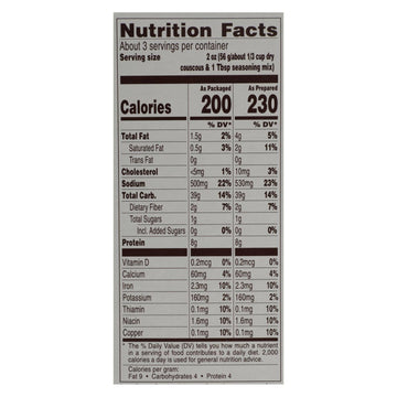 Near East Couscous Mix - Parmesan - Case Of 12 - 5.9 Oz. - Maras Green