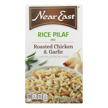 Near East Rice Pilaf Mix - Chicken And Garlic - Case Of 12 - 6.3 Oz. - Maras Green