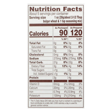 Near East Tabbouleh Mix - Wheat Salad - Case Of 12 - 5.25 Oz. - Maras Green