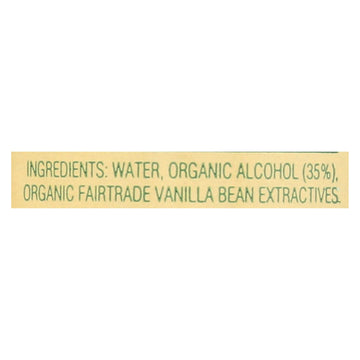 Nielsen Massey Organic Fairtrade Madagascar Bourbon Pure Vanilla Extract - Case Of 8 - 4 Fz - Maras Green