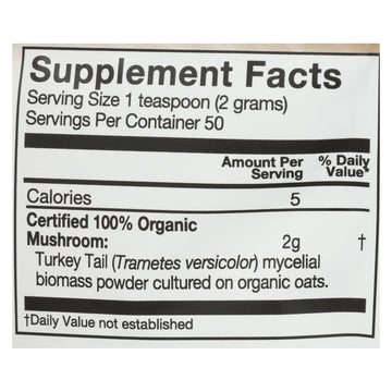 Om - Trkey Tail Organic Powder 100grm - 1 Each - 3.5 Oz - Maras Green