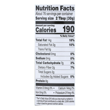 Once Again - Peanut Butter Creamy No Salt - 1 Each 1 - 5 Lb - Maras Green