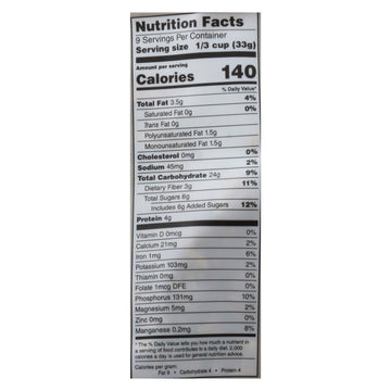 One Degree Organic Foods Cinnamon Flax Granola - Sprouted Oat - Case Of 6 - 11 Oz. - Maras Green