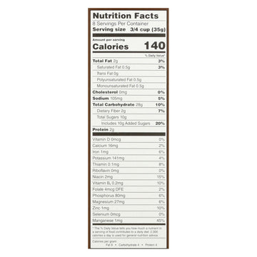 One Degree Organic Foods Sprouted Brown Rice - Cacao Crisps - Case Of 6 - 10 Oz. - Maras Green