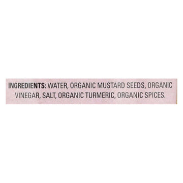 Organic Ville Stone Ground Organic - Mustard - Case Of 12 - 12 Oz. - Maras Green