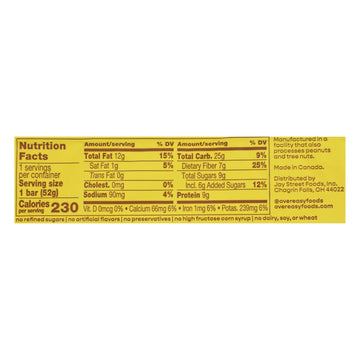 Over Easy - Breakfast Bar Banana Nut - Case Of 12 - 1.8 Oz - Maras Green