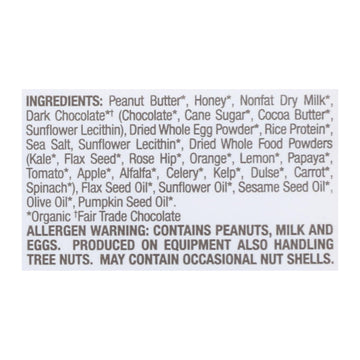 Perfect Bar Dark Chocolate Chip Peanut Butter Perfect Bar - Case Of 8 - 2.3 Oz - Maras Green
