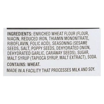 Pretzel Crisp Pretzel Crisps - Everything - Case Of 12 - 7.2 Oz. - Maras Green