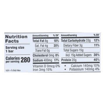 Probar Cookie Dough Core Bar - Case Of 12 - 2.46 Oz - Maras Green