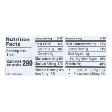 Probar Peanut Butter Chocolate Core Bar - Case Of 12 - 2.46 Oz - Maras Green