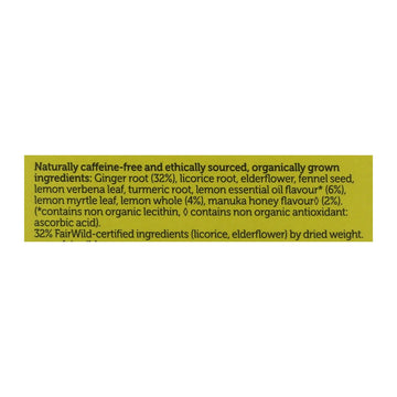 Pukka - Tea Organic Lemon Ginger Manuka Honey - Case Of 4 - 20 Bags - Maras Green