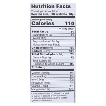 Quinn - Pretzels Classic Sea Salt - Case Of 8 - 5.6 Oz - Maras Green