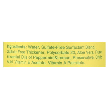 Rebel Green Hand Soap - Peppermint - Lemon - Case Of 4 - 16.9 Fl Oz - Maras Green