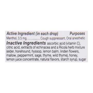 Ricola - Cough Drop Ech Honey Lemon - Case Of 6 - 45 Ct - Maras Green