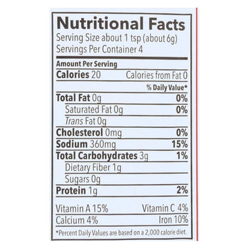 Riega Foods Seasoning - Organic - Taco - No. 4 - .9 oz - case of 8 - Maras Green