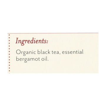 Rishi Organic Tea - Earl Grey - Case Of 6 - 15 Bags - Maras Green