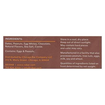 Rxbar - Protein Bar - Chocolate Peanut Butter - Case Of 12 - 1.83 Oz. - Maras Green
