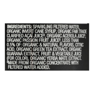 Sambazon Organic Amazon Energy Drink - Jungle Love - Case of 12 - 12 fl oz - Maras Green