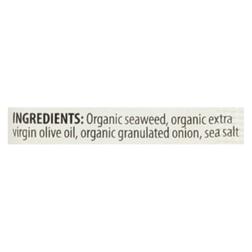 Seasnax Organic Premium Roasted Seaweed Snack - Toasty Onion - Case Of 24 - 0.18 Oz. - Maras Green